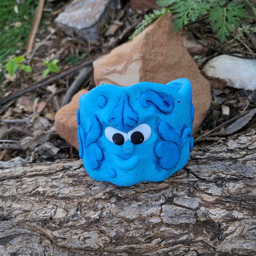 🦋Blue🧊Turquoise Clay 💧Face Bracelet🦋Cuff